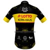 Set Fietsshirt + Korte Koersbroek 2023 Lotto-Kern Haus Geel Zwart